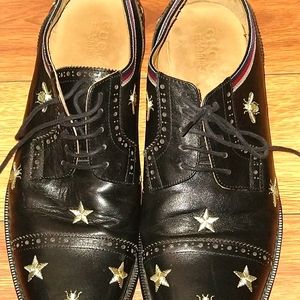 Gucci Embroidered Oxfords Dress shoes